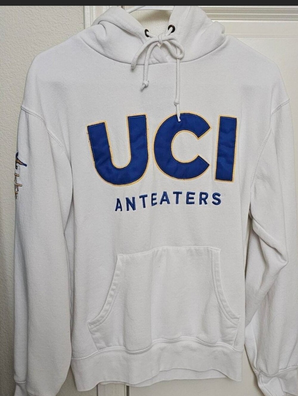 Blue 84 UCI White Hoodie with Blue & Gold Appliqué